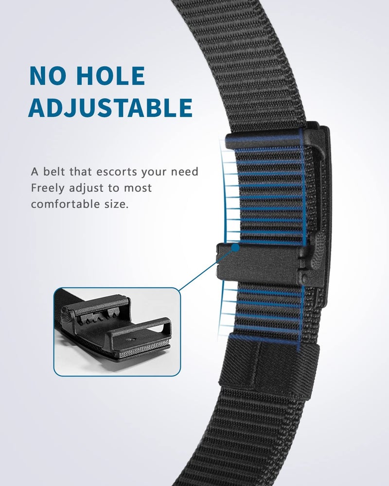 FAIRWIN Ratchet Belts for Men - Nylon Web Belt for Golf Tactical Work Casual, Adjustable Webbing with Ratcheting Buckle - Image 4