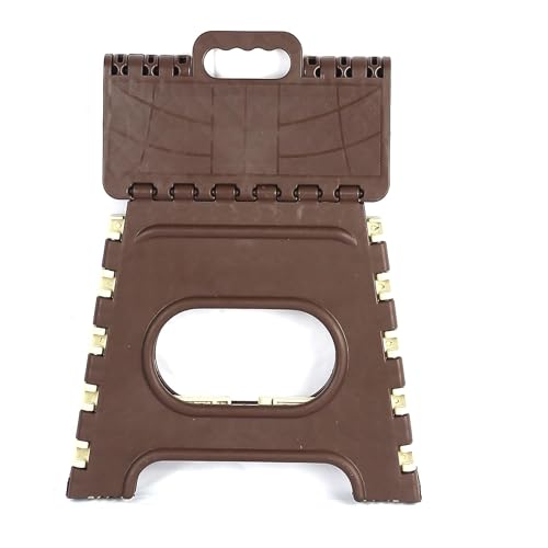 Hevea Plastic Durable Stool for Home & Garden (Brown Color) Set of 2 - Image 5