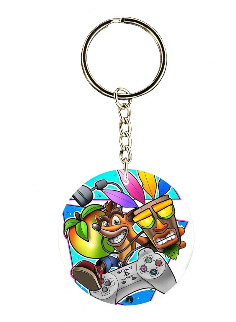 RKN Keychain Of The Video Game Crash ( 2 Sides)