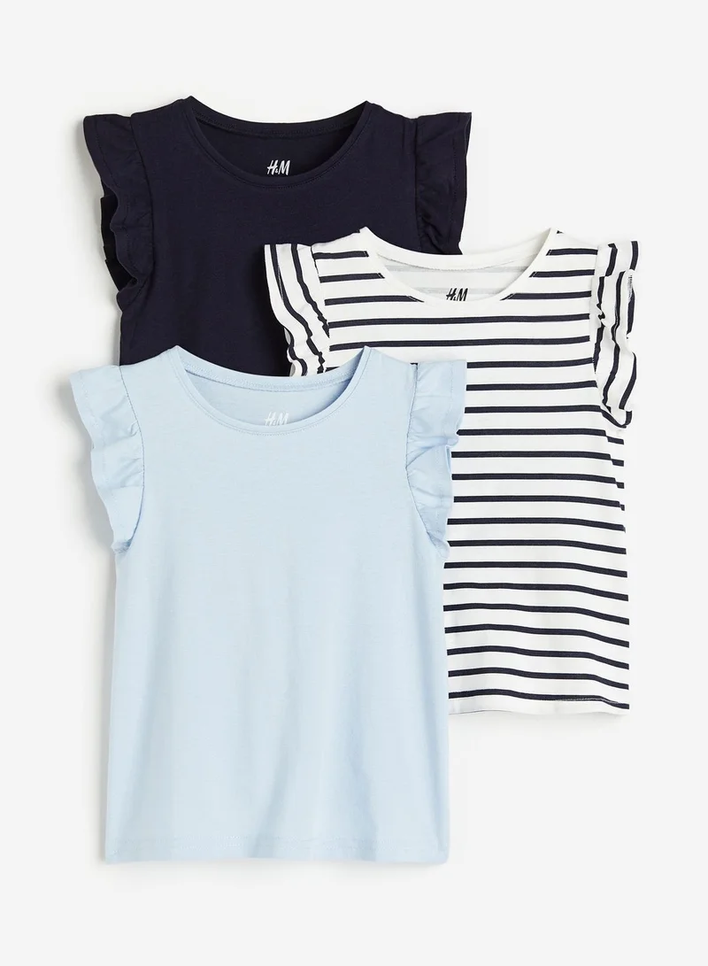 H&M Kids 3 Pack Essential Flutter Tops