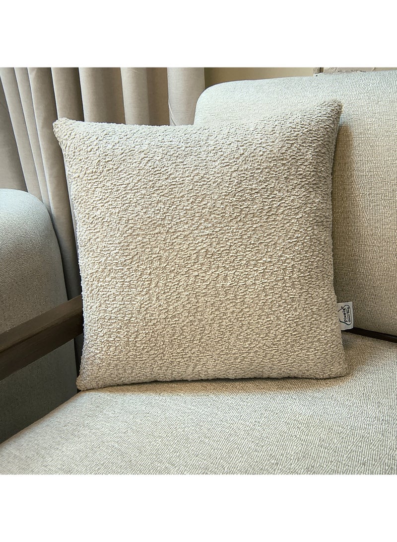 بكسل بين باج غطاء وساده من قماش البوكليه مربعة 50x50 سم من PixelsBeanBag (بدون حشوة) - Image 1