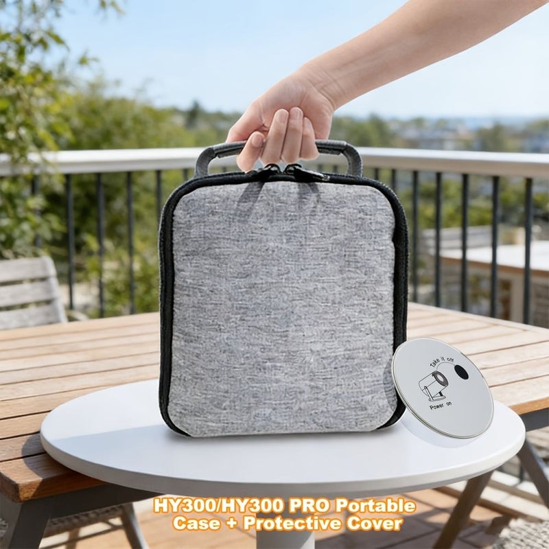HY300 Pro Projector Storage Bag With Accessory Pockets Portable Case Compatible With Most Mini Projectors Includes Lens Cap - Image 1
