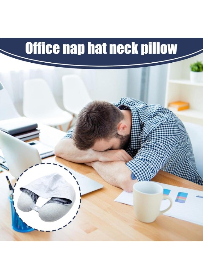 TYCOM Travel Pillows Neck Pillow for Travel U Shape Neck Support Comfortable and Breathable Cover Airplane Travel Kit with Eye Masks Earplugs and Luxury Bag Light Blue  - Image 4