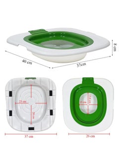 NNC PETS Cat toilet training kit for indoor cats, Reusable & washable urinal seat for easy potty training, Guide cats to go to the toilet independently, Durable ABS Plastic, Easy to clean 40 cm (Green)  - Image 2