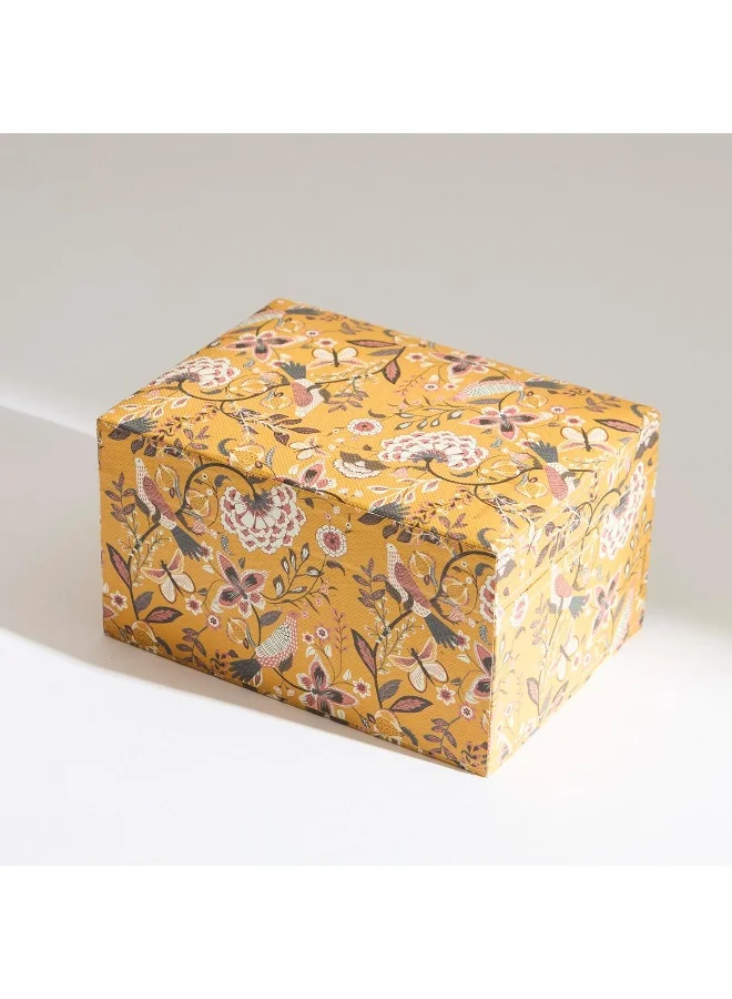 Chumbak Jewellery Organiser | Bahaar Collection | Mustard Storage box