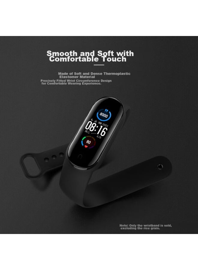 Chensong متوافق مع سوار شاومي باند، سوار Xiaomi Band 5/6/7/nfc، سوار Xiaomi Band 7، سوار ساعة ذكية رياضي من السيليكون، 567 أزرق - Image 2