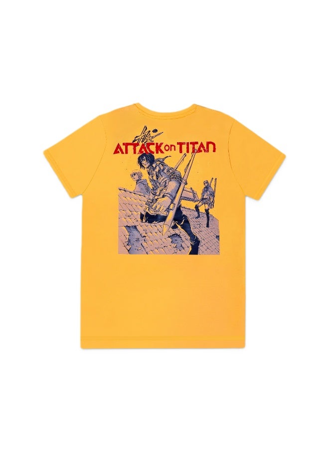 ترو كير تيشيرت قطن % بأكمام قصيرة للأولاد هجوم العمالقة - Image 3