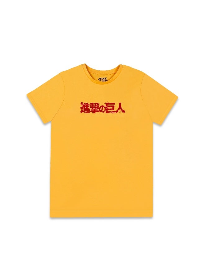 ترو كير تيشيرت قطن % بأكمام قصيرة للأولاد هجوم العمالقة - Image 2