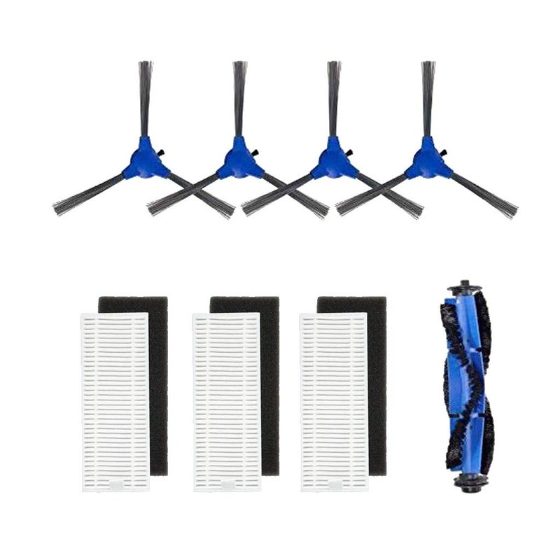 IVELECT 11pcs Vacuum Cleaner Relacement Part Main BrushSide BrushesFilters for Eufy Robovac 11s 30 Nylon Plastic - Image 1