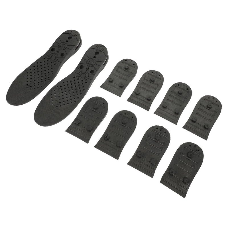Five Layer Air Injected Shoe Inserts For Height Lift Black Gray Two Pcs - Image 2