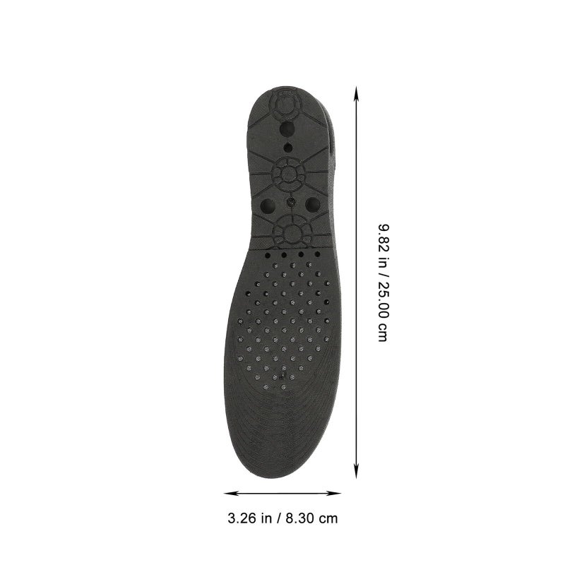 Five Layer Air Injected Shoe Inserts For Height Lift Black Gray Two Pcs - Image 3