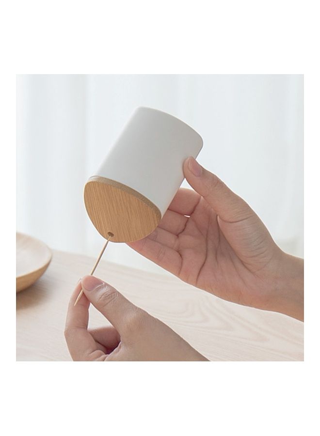 Simple Bamboo Toothpick Holder Box Multicolour - Image 4