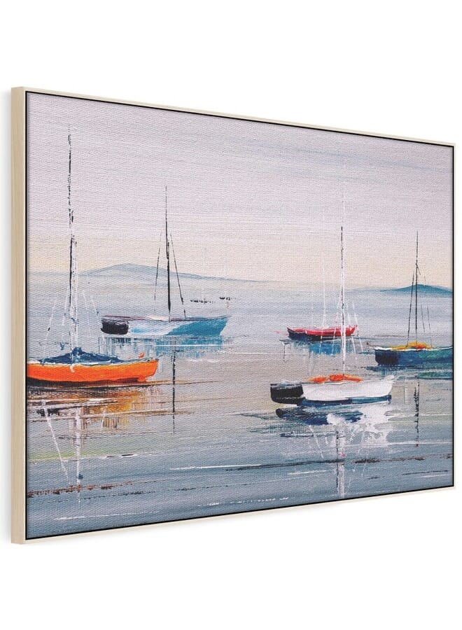 Home Gallery Abstract Framed Portrait Of Sailing Boat Wall Art - Image 5