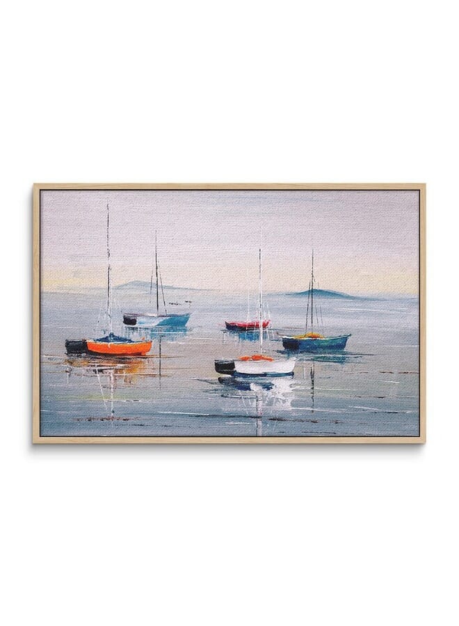 Home Gallery Abstract Framed Portrait Of Sailing Boat Wall Art - Image 3