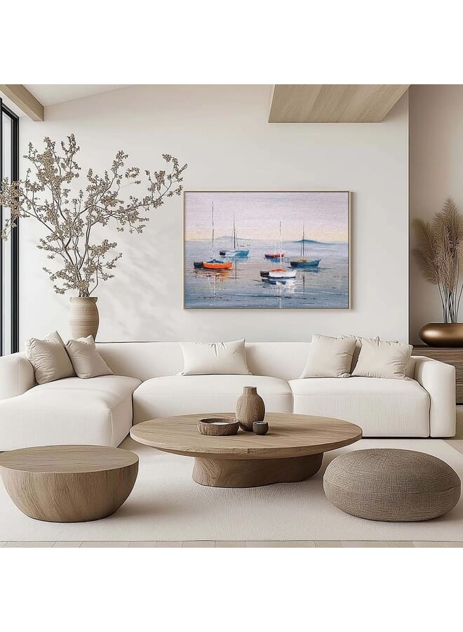 Home Gallery Abstract Framed Portrait Of Sailing Boat Wall Art - Image 2