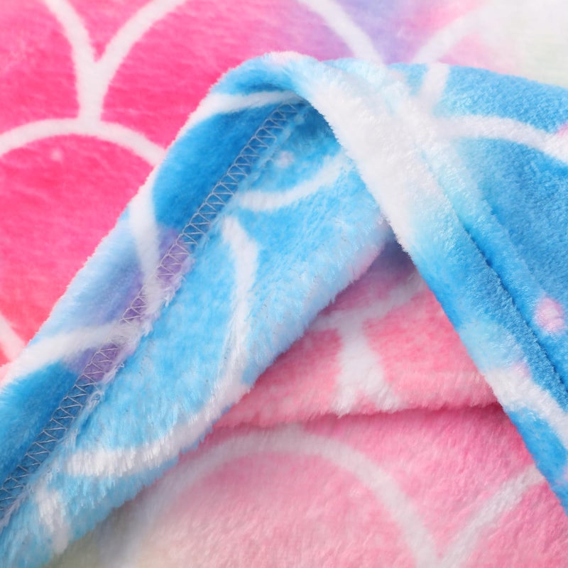 Paljaca Mermaid Tail Blanket for Kids Soft Wearable Blankets Super Plush Flannel Sleeping Snuggle Blanket Gifts for Girls 4~12 Year (Pink) - Image 5