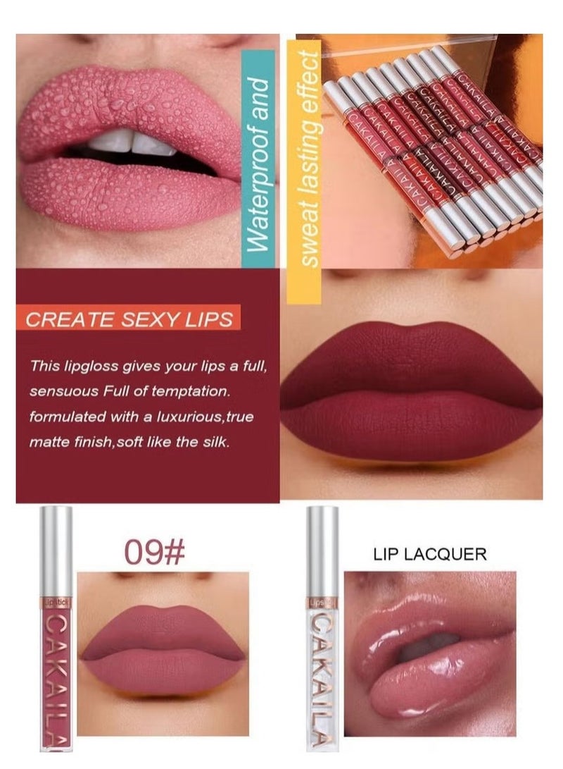 CAKAILA 10Pcs Matte Liquid Lipstick Set Contains Smooth Lip Lacquer for Women - Image 4
