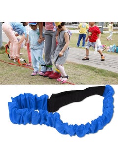 Thoraya Two People Three Feet Legged Race Band Strap Outdoor Team Game Elastic Tie Rope Walker (Blue)  - Image 4