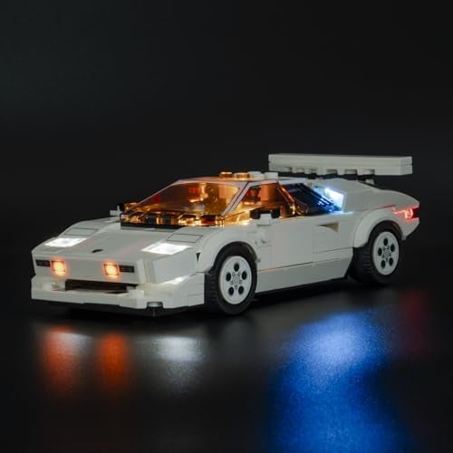 LBASE Wireless LED Light Kit for Lego Speed Champions Car Building Blocks Lighting Set with Transparent Display Box 1 Set 15pcs of Random Lights Model Not Included - Image 5