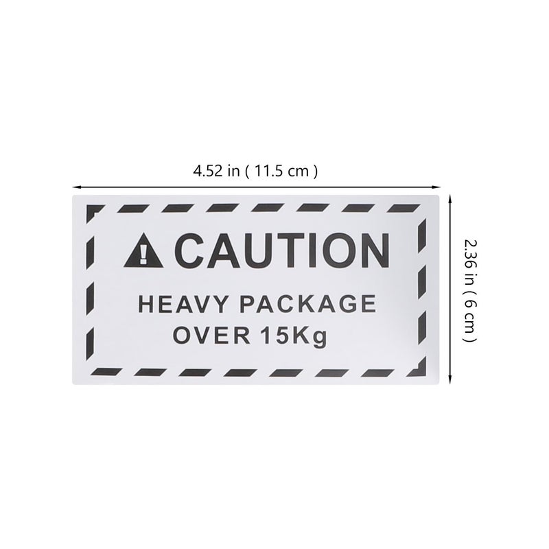 Heavy Duty Adhesive Shipping Labels 60x115mm 500pcs Pre Printed Caution Team Lift Warning Stickers - Image 3