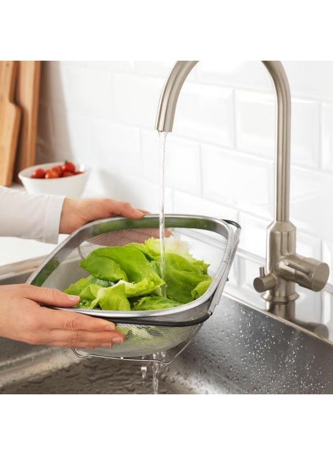 idealisk Colander, stainless steel/black, 34x23 cm - Image 4