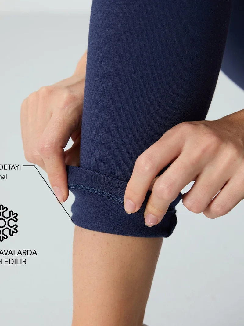 تومي لايف TOMMY High-Waist Cotton Blend Leggings