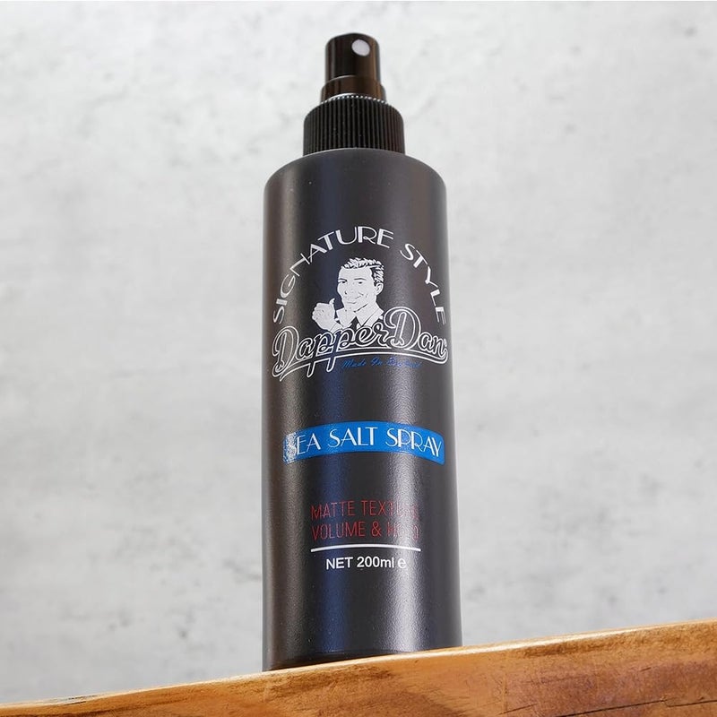 Dapper Dan Signature Style Sea Salt Spray, Texturizing Salt Spray for Men, for Volume and Hold, Natural Matte Finish, Bergamot and Leather Fragrance, 6.76 fl oz - Image 2