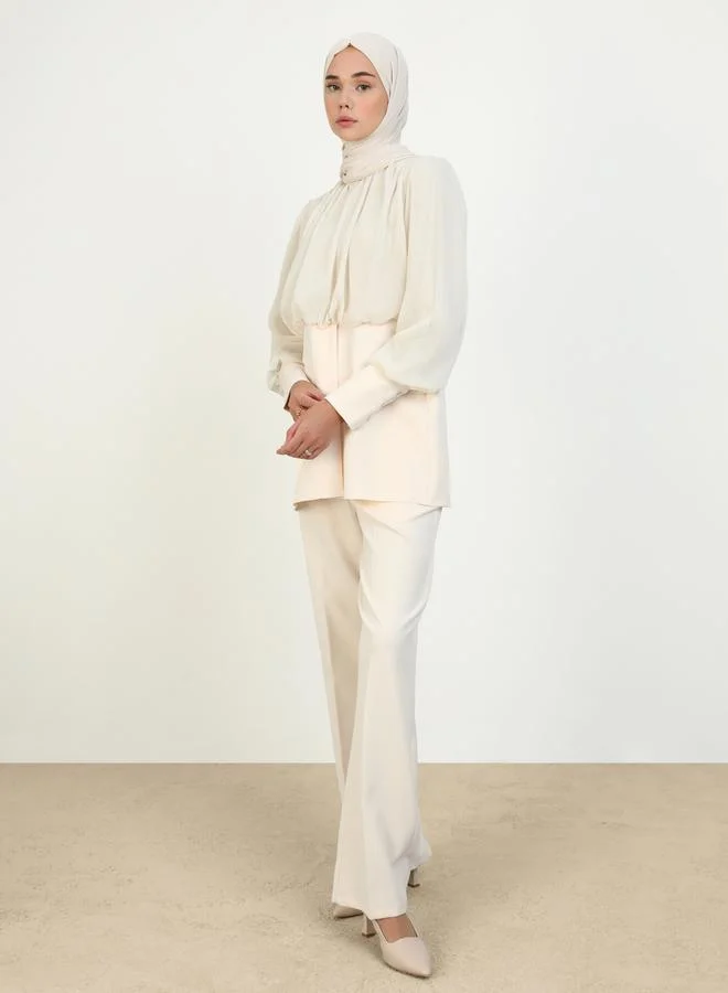 رفقة من مودانيسا رفقة من مودانيسا تونيك بكم أسقف مع طقم بنطلون