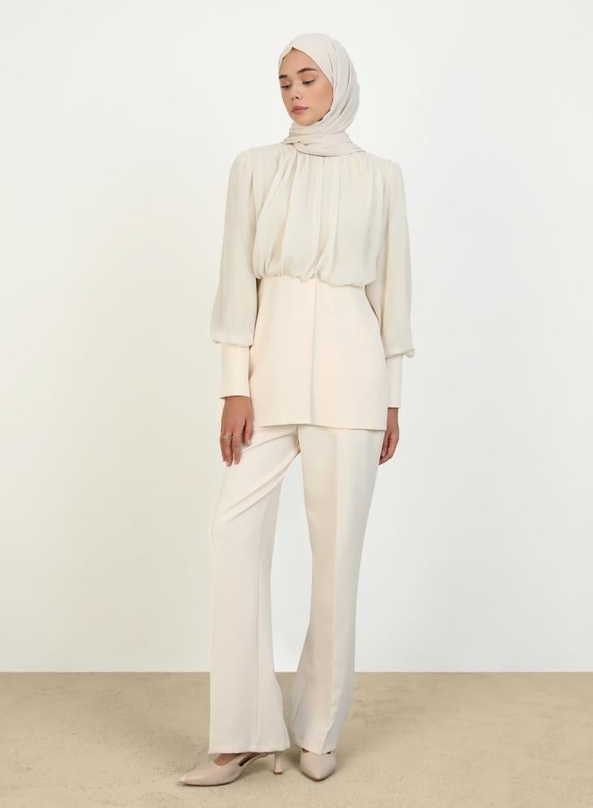 رفقة من مودانيسا تونيك بكم أسقف مع طقم بنطلون - Image 1