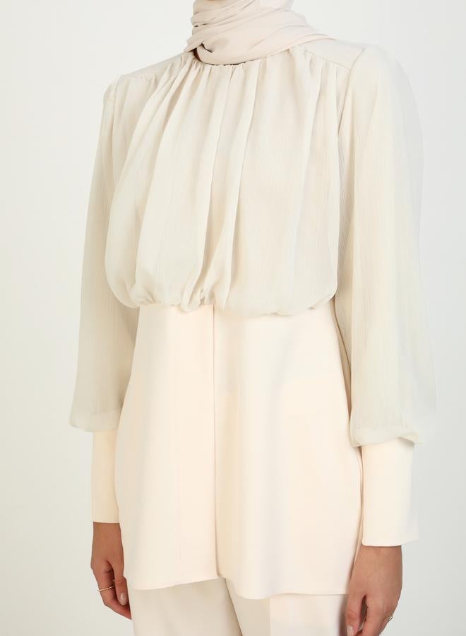 رفقة من مودانيسا تونيك بكم أسقف مع طقم بنطلون - Image 5