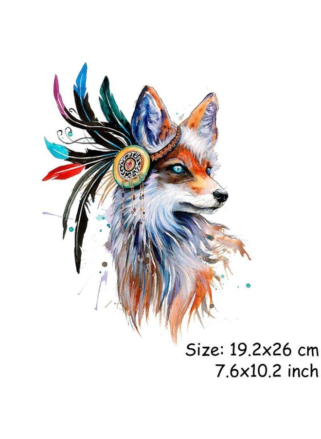Generic Fox Patches Delicate Colorful Washable DIY Parches Popular All Match 3D Applique On T-Shirts Sticker 