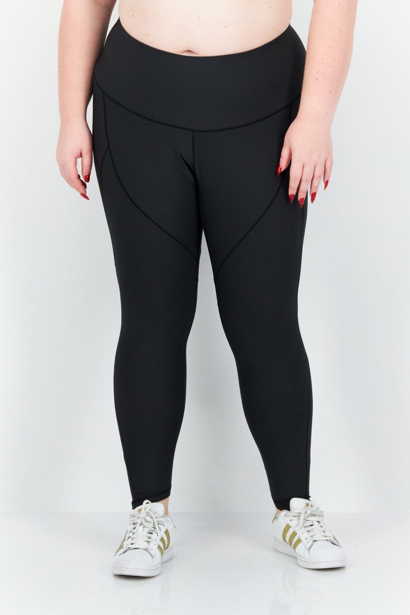Adidas Women Plus Size Training Leggings, Carbon Black  - Image 1