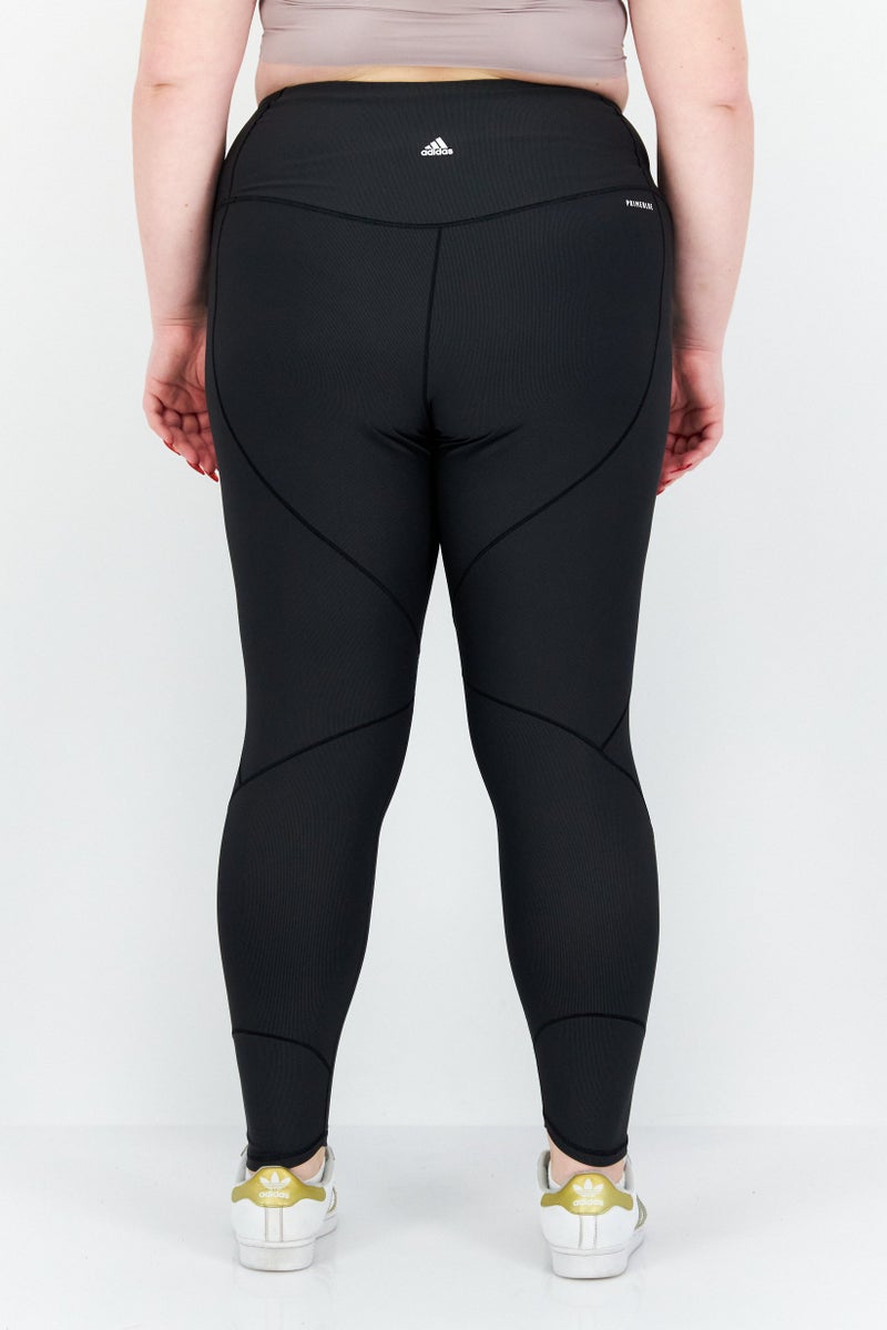 Adidas Women Plus Size Training Leggings, Carbon Black  - Image 2