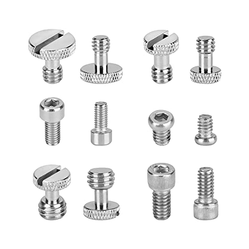 CAMVATE 1/4"-20 & 3/8"-16 & M5 Thread Screw Nuts Assortment Kit for DSLR Camera Cage Rig & Accessories Assembly (16 PCS) - 2777 - Image 3