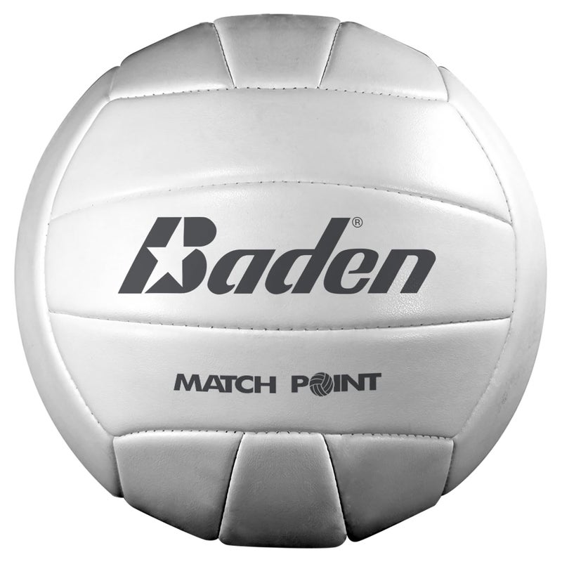 Baden MatchPoint Official Size 5 Cushioned Volleyball | Premium Comfort and Durability for Competitive Play | White - Image 1