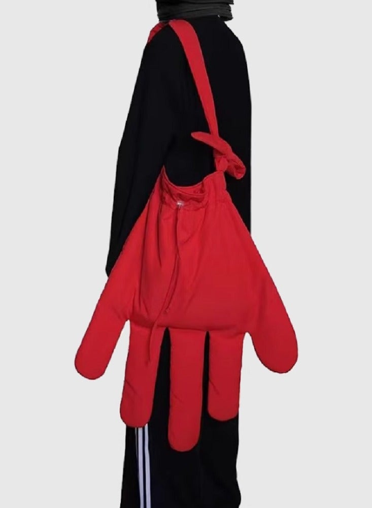 Red Glove Bag, Large Capacity Single Shoulder Crossbody Bag, Red Gloves [Single Shoulder/Crossbody] - Image 1