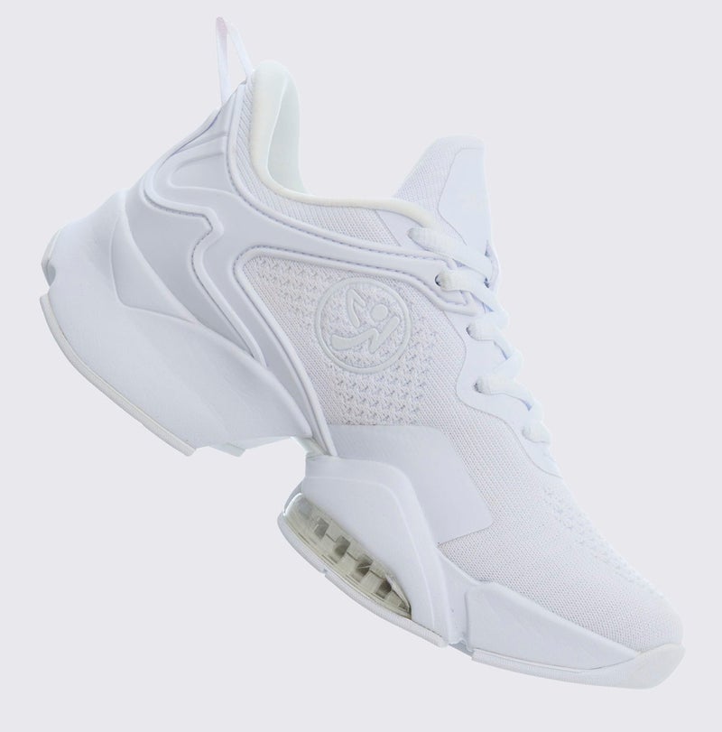 ZUMBA Shoes for Women, Air Stomp Remix II - White Workout Shoes for Women, Gym or Dance Sneakers, Enhanced Comfort, Arch Support, Breathable Mesh, Durable & Impact-Absorbing, Size 8 - Image 2