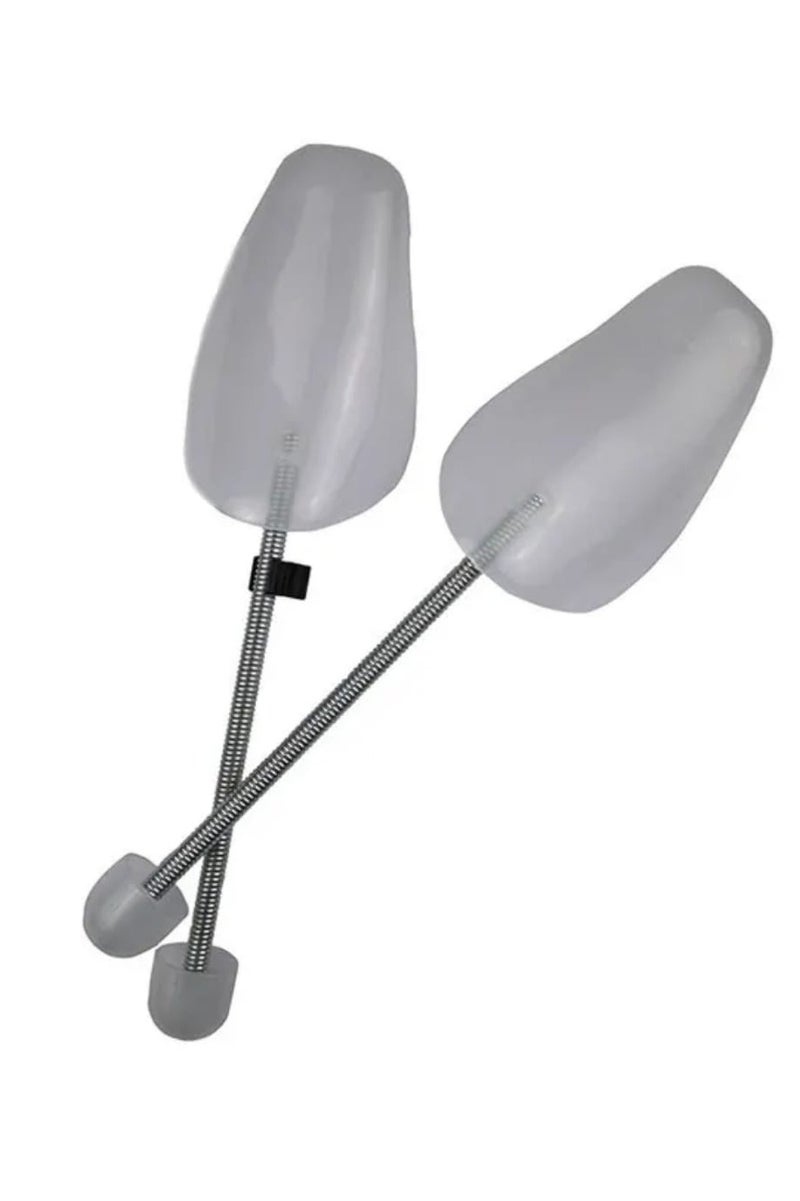King Adjustable Shoe Trees – Durable Plastic Shoe Shapers with Steel Spring – Perfect Universal Fit for Men and Women – Preserves Shape, Eliminates Creases, Prolongs Shoe Life – Controls Odor Through Open-Vent Design – Works for Dress Shoes, Tall Boots, Trainers & Casual Shoes – Easy to Adjust to Any Size – Simple Insertion Without Force – Lightweight and Long-Lasting – Ideal for Daily Use at Home, Travel, or Shoe Display – Enhances Shoe Comfort and Look – Professional Shoe Care Tool for Egypt Market - Image 1