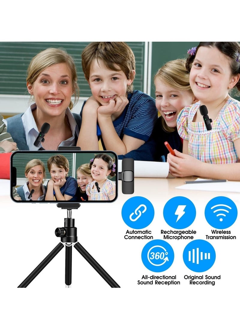 Generic - Wireless Lavalier Microphone for iPhone 15 & Samsung S24 – 2-in-1 USB-C Mic for Video Recording, Vlogging & Content Creation - Image 1