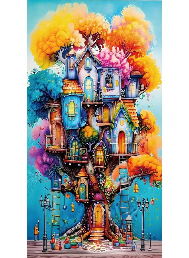 Blueforest 1000 Piece Jigsaw Puzzle for Adults，Fantastical Treehouse Escape - Image 1