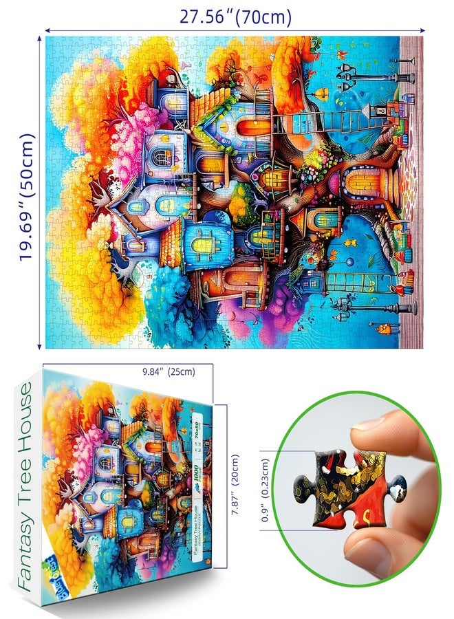 Blueforest 1000 Piece Jigsaw Puzzle for Adults，Fantastical Treehouse Escape - Image 2
