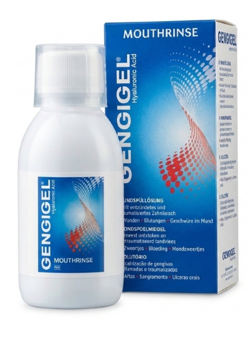 جينجي جيل غسول للفم بحمض الهيالورونيك للعناية باللثة وتهدئة التهابات الفم – 150 مل