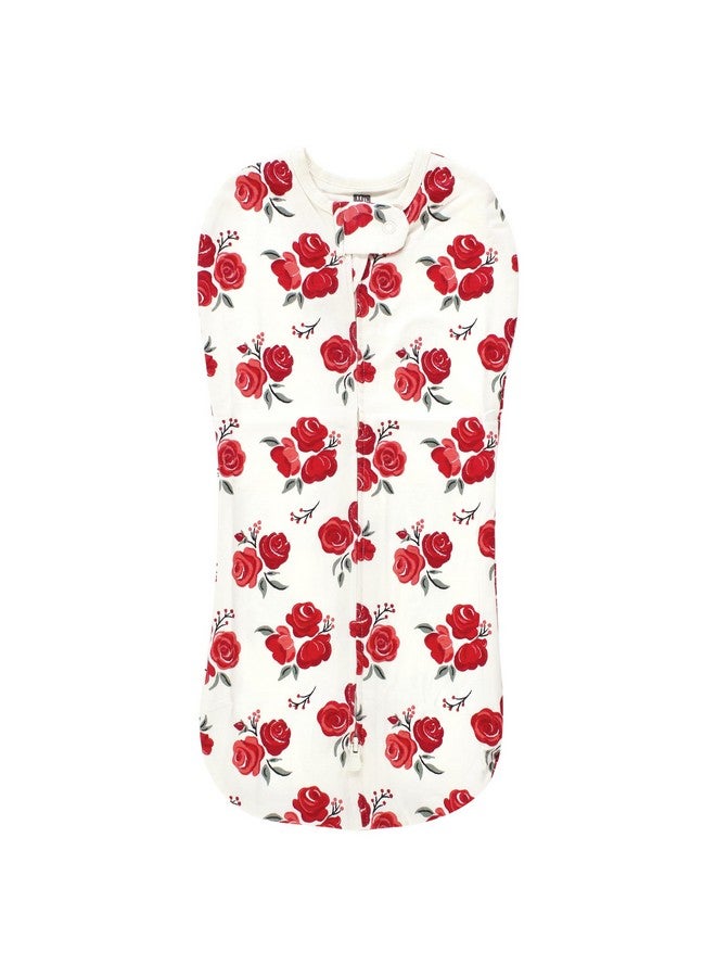 Hudson Baby Infant Girl Sleep Pod, Red Rose, 0-2 Months - Image 1