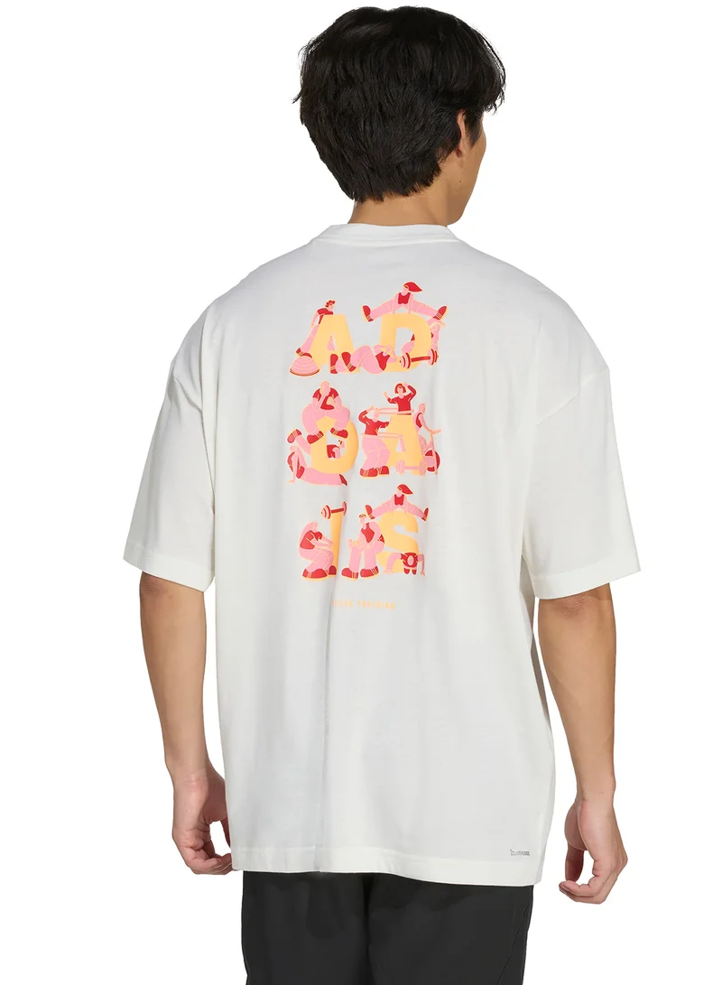 Adidas Power Graphic T-Shirt-Shirt