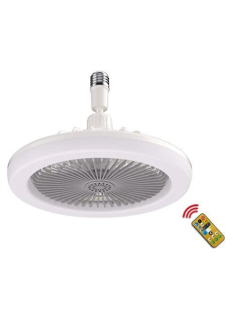 Modern Ceiling Fan with Invisible LED Light and Remote Control Grey