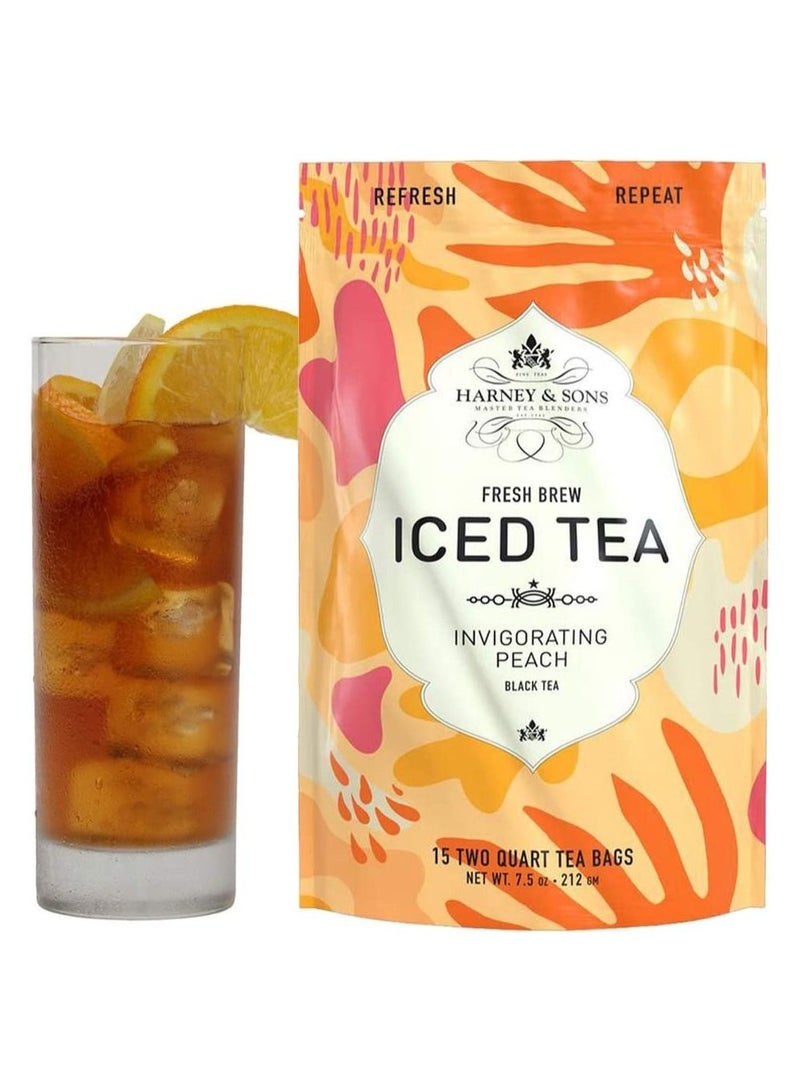 شاي مثلج حلو بطعم الخوخ