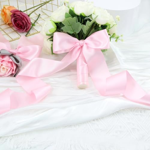 BAORJCT 1-1/2 Inch Wide Solid Color Double Sided Polyester Satin Ribbon 20 Colors X 2 Yard Each Total 40 Yds Per Package - Image 5