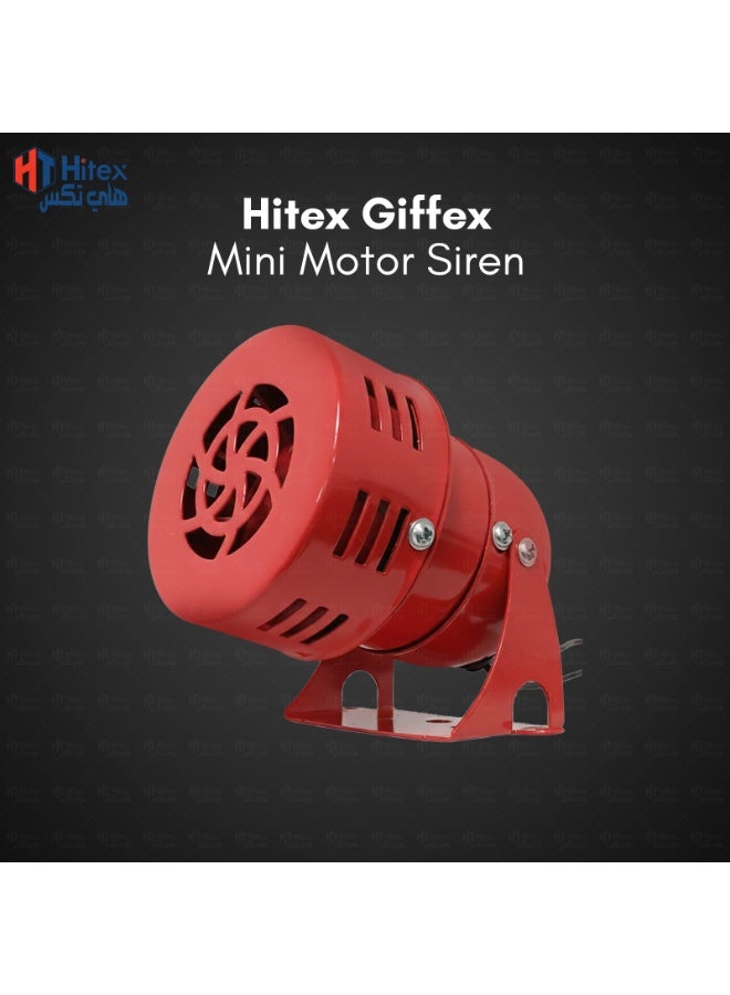 Hitex Giffex Mini Motor Siren – Loud Alarm Horn for Boats, Emergency Vehicles, Burglar Systems, Factories, Schools, and Public Buildings (DC 24V) - Image 2