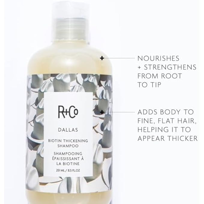 R+Co DALLAS THICKENING SHAMPOO | BIOTIN FOR HAIR GROWTH, THICKENING, + STRENGTHING | VEGAN + CRUELTY-FREE | - Image 2