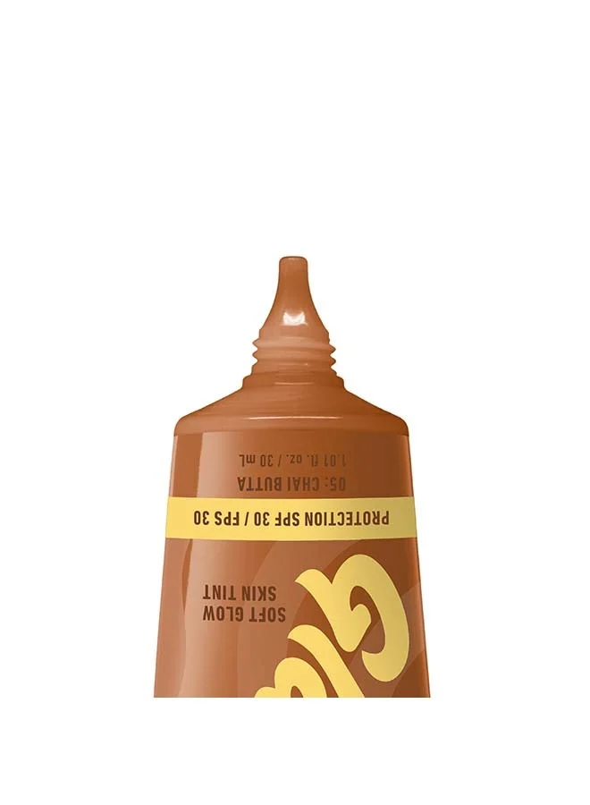 NYX PROFESSIONAL MAKEUP NYX Professional Makeup Buttermelt Glaze Soft Glow Skin Tint + SPF/FPS 30, Foundation, 12h Wear, Chai Butta